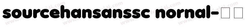 sourcehansanssc nornal字体转换